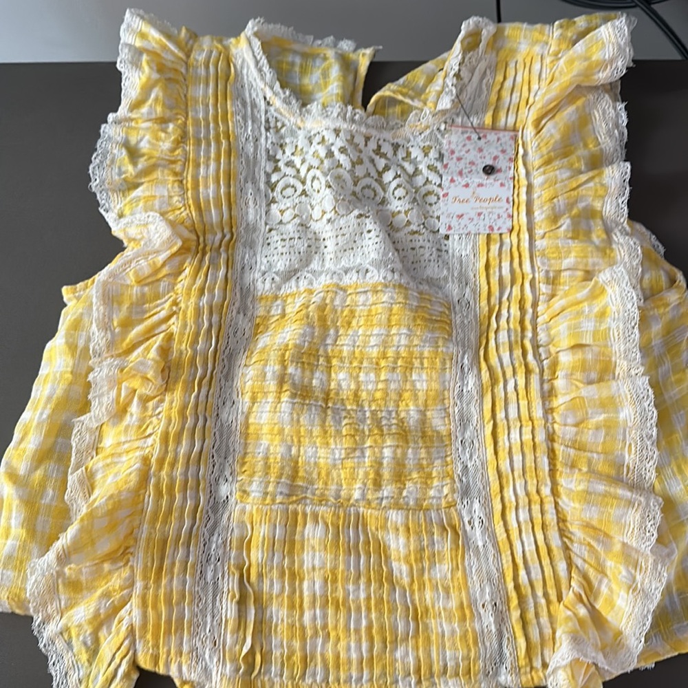Free people top and short set. New with tag.